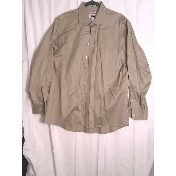 Joseph Abboud Other - Joseph Abboud Mens Classic Fit Non Iron Tan Long Sleeve Dress Shirt 16 1/2 34/35